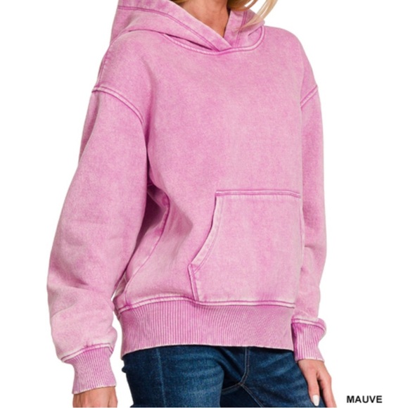 Zenana Outfitters Pink Track Pants & Hoodie Set - Picture 8 of 8